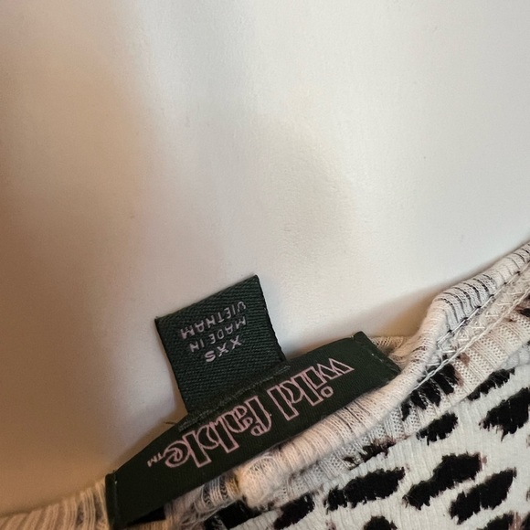 NWT Wild Fable cheetah leopard ribbed tank mini dress - Picture 4 of 5